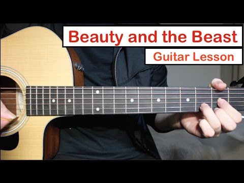 Beauty and the Beast - John Legend Ariana Grande | Guitar Lesson (Tutorial) How to play Chords