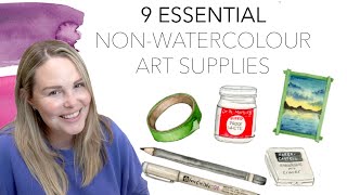 My 9 Essential Non-Watercolour Art Supplies