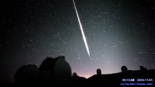 ハワイ・マウナケア星空ライブカメラ 2024年11月1日UTの流星ダイジェスト/Meteors over Maunakea, Hawaii, Nov 1, 2024 UT