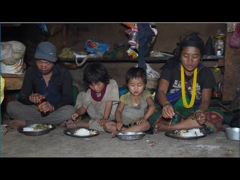 Nepali village || Cooking meat and vegetables in the village