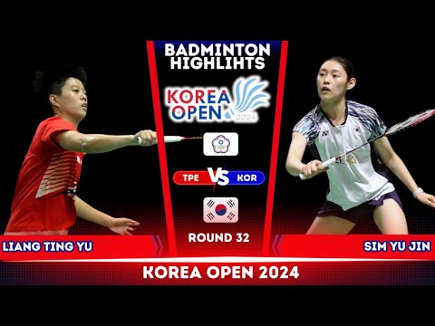 SIM Yu Jin (KOR) vs LIANG Ting Yu (TPE) | Korea Open 2024 Badminton