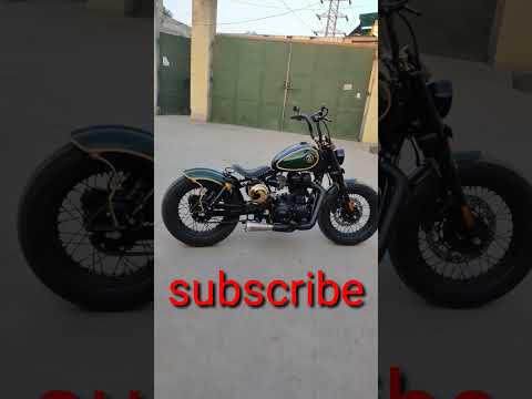 royal Enfield bober look modified#shorts #viral