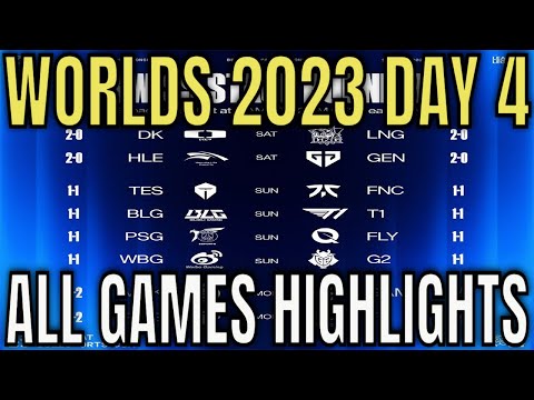 Worlds 2024 Highlights ALL GAMES Day 4 Swiss Stage | LoL World Championship 2024 Day 4