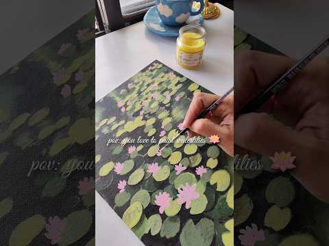 waterlilies #art #arte #artreels #waterlily #artist #painter #painting #artvideos #arttutorial