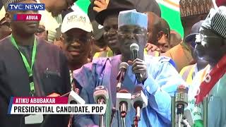 (Full Video) Atiku Abubakar Gives Acceptance Speech, Seeks Support Of Co-Contestants