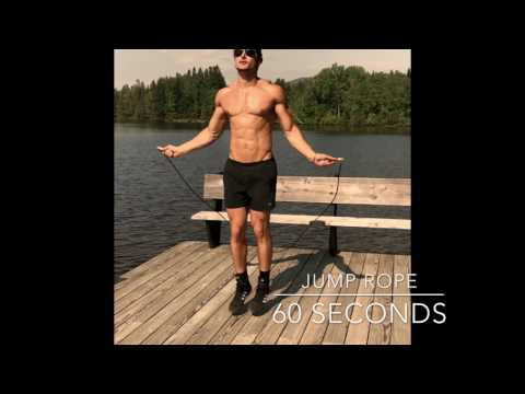 Outdoor workout at camp cupsuptic