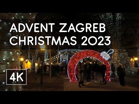 Zagreb Christmas Advent Market 2023, Croatia - HD Virtual Travel