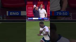 Gareth Southgate reacts to Saka's goal 🏴󠁧󠁢󠁥󠁮󠁧󠁿 #euro2024 #england #saka #soccer #switzerland