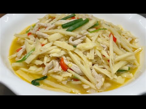 This is the best way to cook winter bamboo shoots, crispy, tender and delicious [pay attention to