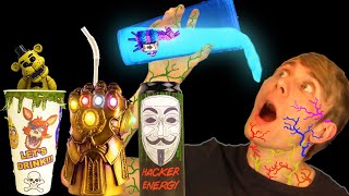 DON'T CHOOSE THE WRONG DRINK (DO NOT DRINK) Fortnite+FNAF+Hacker+Infinity Gauntlet DIY DRINKS.