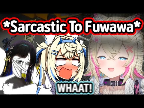 Fuwawa was shocked when Mococo casually threw a sarcastic remark at her