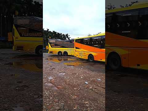 Vijayanand travels Volvo b8r bus & eicher bus