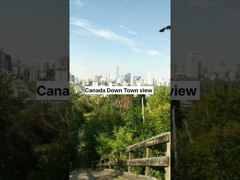 beautiful view of down town #trending #subscribe #edmonton  #canada