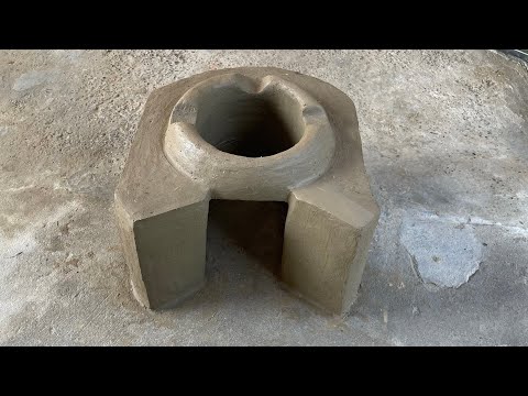 Most beautiful clay stove | clay mud oven How to build a wood stove |smoke free | DIY wood stove