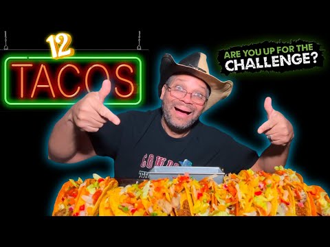 CAN This Cowboy DEVOUR 12 Crunchy Homemade Tacos? @nenesmunchies