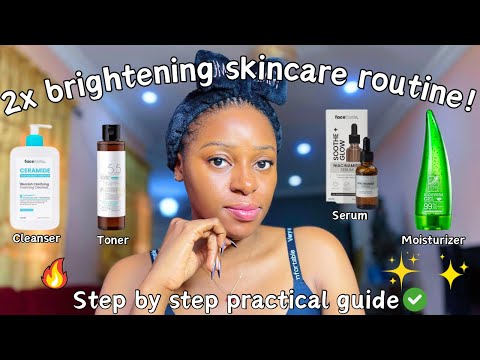 This is how we brighten our skin in 2025!✅🔥Simple affordable skincare routine for glowing skin💯