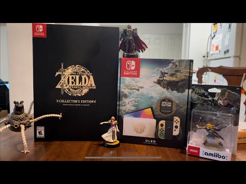 Tears of the Kingdom Collectors Edition & Special Edition Nintendo Switch OLED Opening