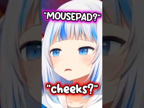 Gura Accidentally Gets Chat to Act Up about Her Cheeks #hololive #hololiveenglish #vtuber