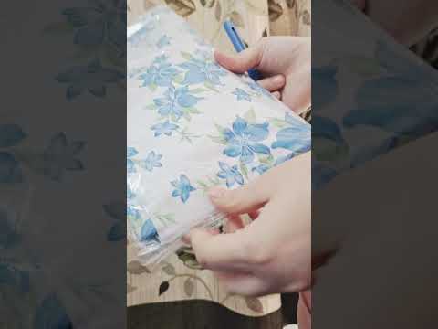 #meeshofinds #homedecore  #tablecover #beautifuldesign #unboxing #bluewhite #simple #homeproducts