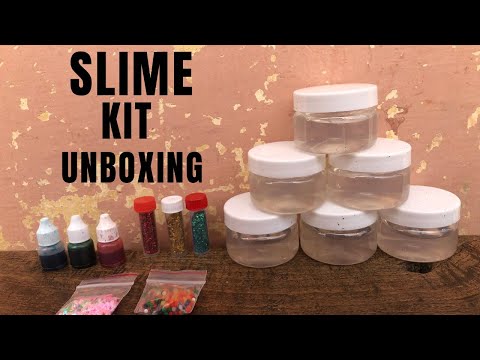 Slime Kit Unboxing || how to make slime at home || slime making #slimemaking