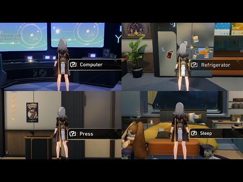 All First Interaction in Party Car [Trailblazers Room] | Honkai: Star Rail