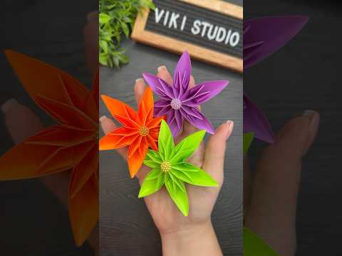 Amazing Craft Ideas! Paper Flowers #diyproject #craftideas #ytshorts