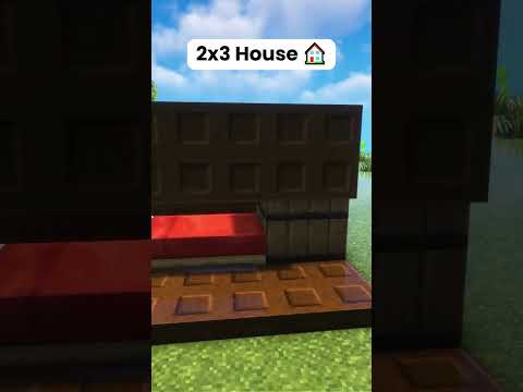 Minecraft 2x3 House 🏠 #shorts