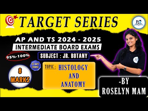 Histology & Anatomy Class 11 Botany || IPE 2025 || PHYSICS IN TELUGU || #botany #class12notes #ipe