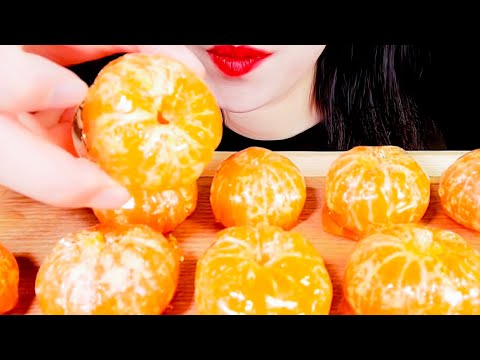 ASMR Crunchy Candied Tangerine, Tanghulu Eating, Mukbang 바삭바삭한 설탕에 절인 귤, 탕후루 먹기 @ttomiasmr8114