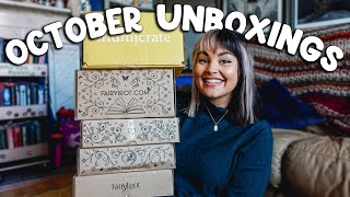 October Book Unboxing! Illumicrate, Fairyloot & Special Editions 2024