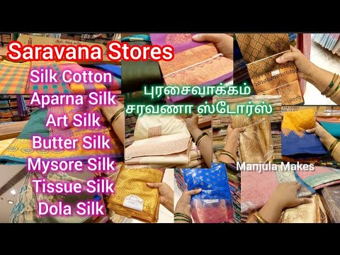 Pongal Festival Shopping | Silk Sarees Collections | Saravana Stores | Purasaiwakkam | Manjula Makes