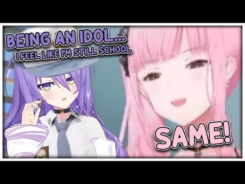 Being an Idol is the same as going to school【Moona Hoshinova&Calliope Mori】