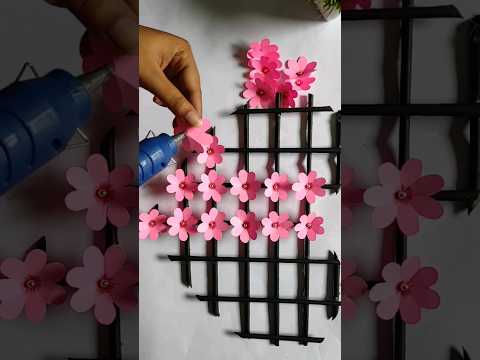 Beautiful Wall Hanging| Paper Craft Idea| #shorts #youtubeshorts #diy #papercraft #flowers |