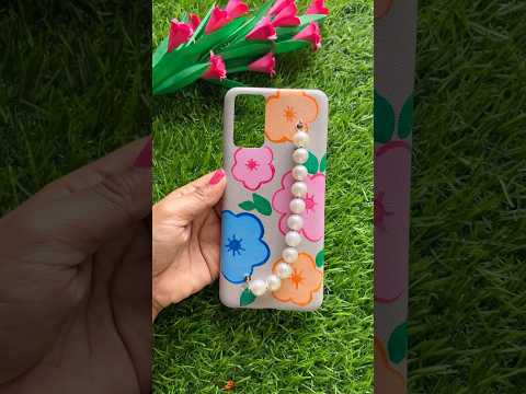 Cute mobile cover painting #reuseoldmobilecover #craft #shorts #youtubepartner