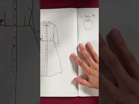 Easy pattern hack for a shirt dress