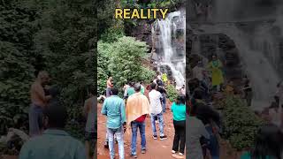 Jhari Falls | Expectation Vs Reality #chikmagalur #waterfalls  #expectationvsreality #funnyshorts