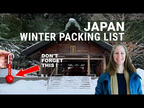 Japan WINTER Essentials Packing List, What to Wear in Tokyo vs Hokkaido