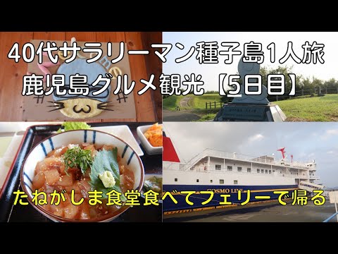 【種子島旅行5日目】プリンセスわかさで西之表港から鹿児島港へ！たねがしま食堂はビッグダディのお店/天女ヶ倉/板敷鼻/天文館/鹿児島空港【40代1人旅サラリーマンvlog】