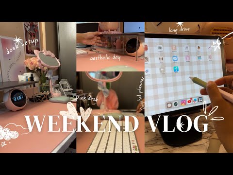 Productive Weekend Vlog | Slow Day in my life, Digital planner, dinner, froyo ᡣ𐭩 •｡ꪆৎ ˚⋅