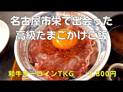 凄いTKGたまらんの和牛サーロインTKGがおいしすぎた！名古屋栄で高級たまごかけご飯を食べる40代サラリーマンVlog