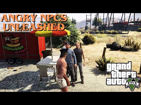 Why NPC Are So Angry In GTA 5  ?  😡🚗 #gaming #gta