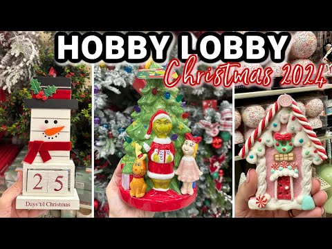 NEW ITEMS IN OCTOBER?!?! HOBBY LOBBY CHRISTMAS DECOR 2024 | Must Buy Christmas Decor at Hobby Lobby