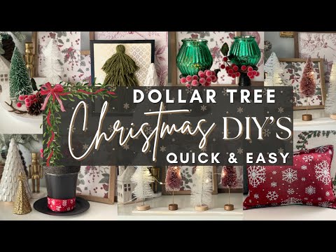 DOLLAR TREE CHRISTMAS DIYs | 🎄Easy High End Christmas Decor | Best Christmas DIY Hacks 2024