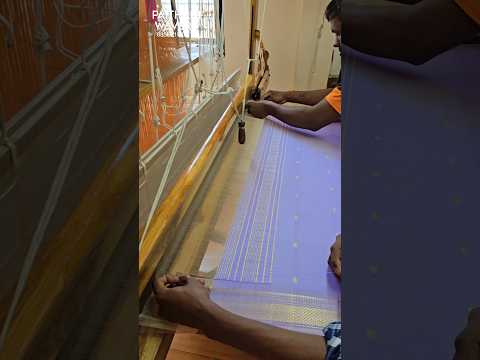 Manufacturing Silk Saree Pallu Design #manufacturing #handloom #traditional #silk #shop #fancy #art