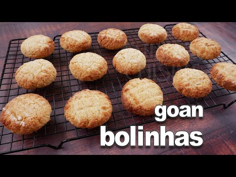 Goan Bolinhas Recipe | Goan Coconut and Semolina Cookies | Goan Christmas Recipes