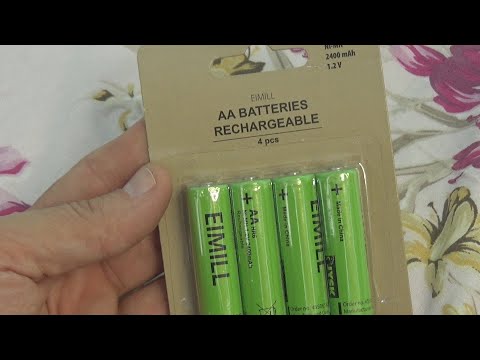 JYSK EIMILL Rechargeable AA Battery 4 pcs Unboxing and Test