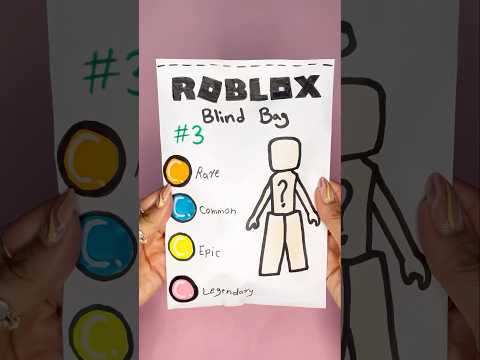 roblox blind bag 3! #roblox #diy #papercraft #craft #diycrafts #blindbag #papersquishy #kpop #gaming