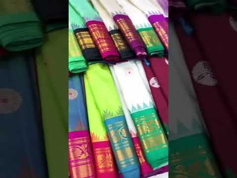 Pure silk gadwal sarees with Ganga Jamuna kuttu border… DM us to book at 9748655811 #gadwalsaree