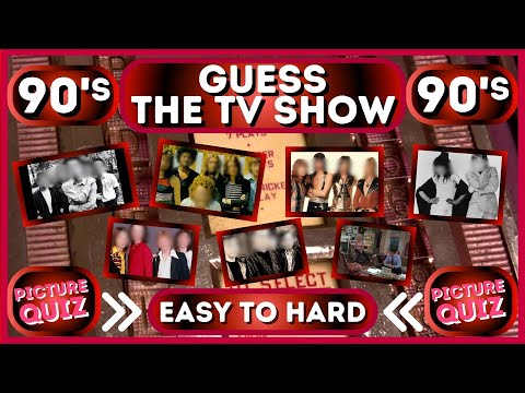 Guess the 90's TV Shows - Picture Quiz - YOU WON'T GET 10 out of 10 - 55 points Quiz/Trivia Test