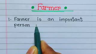 10 lines on farmer | Farmer essay in english | essay on Farmer |farmer essay writing |farmer nibandh